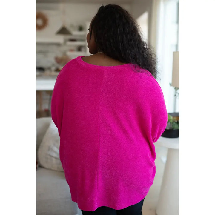 Pink Thoughts Chenille Top - Womens