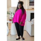 Wrap yourself in comfort with our Pink Thoughts Chenille Top. Featuring a cozy chenille knit round neckline drop