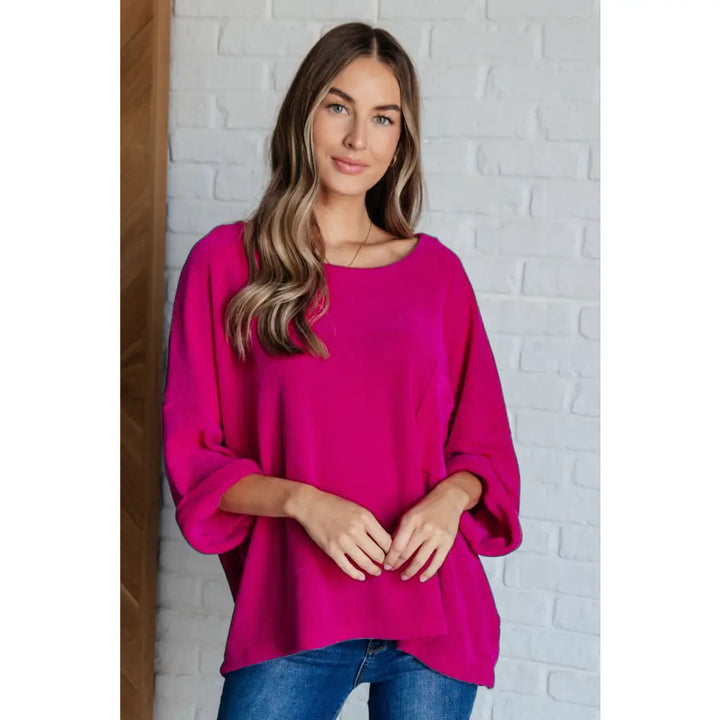 Pink Thoughts Chenille Top - Womens