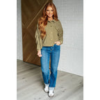 Fall in love with the Pistachio Latte Corduroy Jacket. Boutique-worthy relaxed fit plus sizes available and ships 2