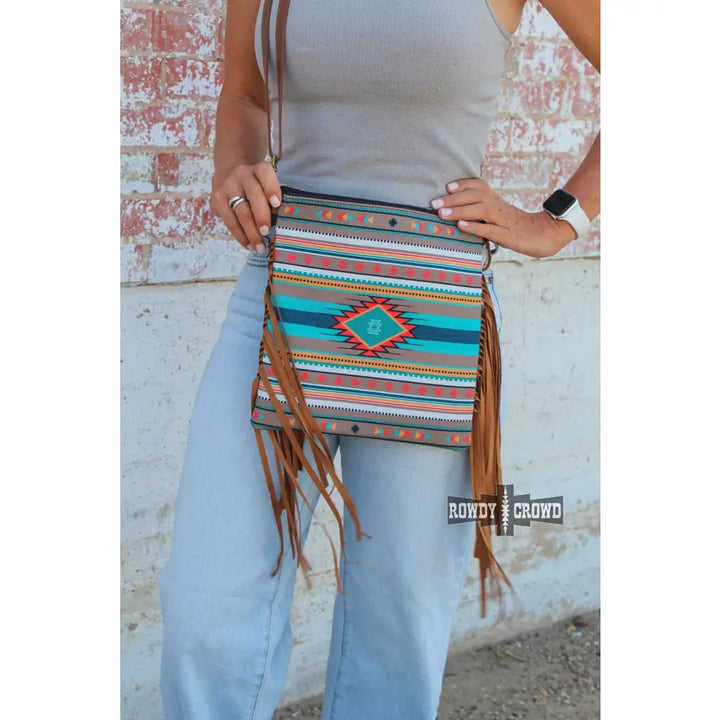 Pondasetta Fringe Purse - purse