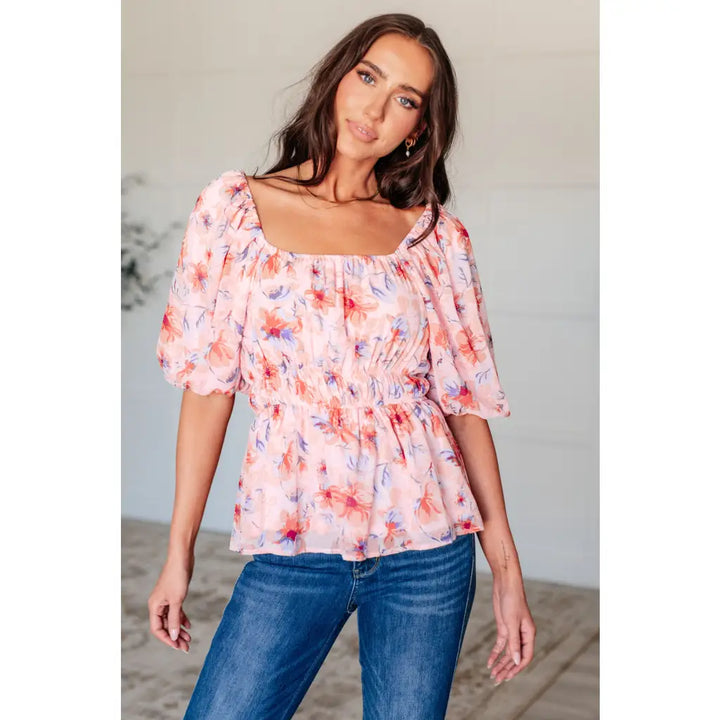 Powerful Force Balloon Sleeve Blouse - Tops