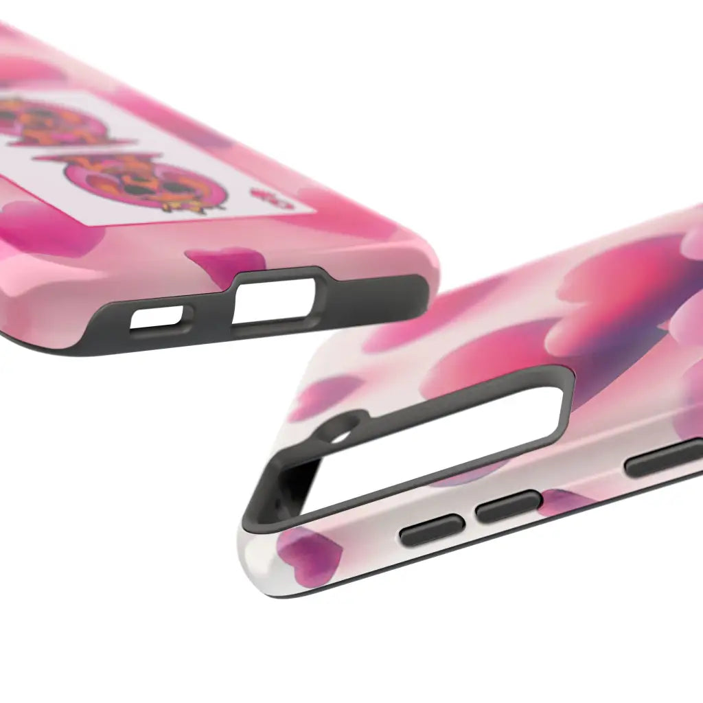 Queen of My Heart Pink Phone Case – Doxie Edition by Sweet Roo Bou™