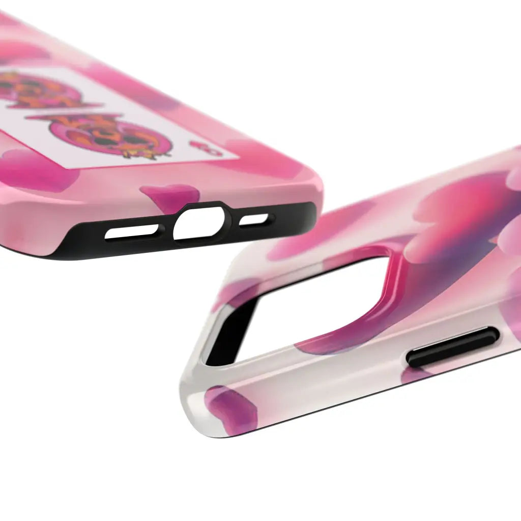 Queen of My Heart Pink Phone Case – Doxie Edition by Sweet Roo Bou™