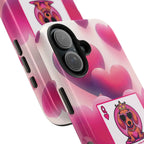 Queen of My Heart Pink Phone Case – Doxie Edition by Sweet Roo Bou™