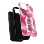 Queen of My Heart Pink Phone Case – Doxie Edition by Sweet Roo Bou™