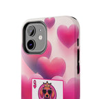 Queen of My Heart Pink Phone Case – Doxie Edition by Sweet Roo Bou™