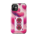 Queen of My Heart Pink Phone Case – Doxie Edition by Sweet Roo Bou™