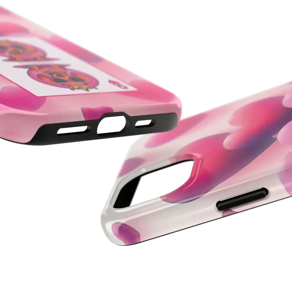 Queen of My Heart Pink Phone Case – Doxie Edition by Sweet Roo Bou™