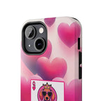 Queen of My Heart Pink Phone Case – Doxie Edition by Sweet Roo Bou™