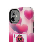 Queen of My Heart Pink Phone Case – Doxie Edition by Sweet Roo Bou™