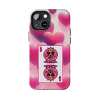 Queen of My Heart Pink Phone Case – Doxie Edition by Sweet Roo Bou™