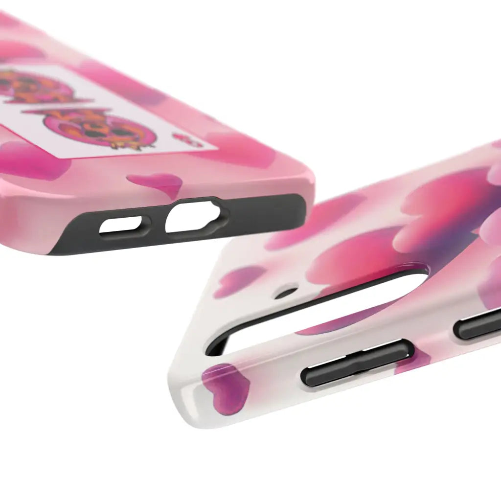 Queen of My Heart Pink Phone Case – Doxie Edition by Sweet Roo Bou™
