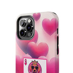 Queen of My Heart Pink Phone Case – Doxie Edition by Sweet Roo Bou™