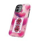 Queen of My Heart Pink Phone Case – Doxie Edition by Sweet Roo Bou™