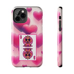 Queen of My Heart Pink Phone Case – Doxie Edition by Sweet Roo Bou™