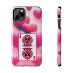 Queen of My Heart Pink Phone Case – Doxie Edition by Sweet Roo Bou™
