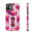 Queen of My Heart Pink Phone Case – Doxie Edition by Sweet Roo Bou™