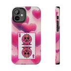 Queen of My Heart Pink Phone Case – Doxie Edition by Sweet Roo Bou™