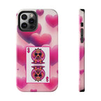 Queen of My Heart Pink Phone Case – Doxie Edition by Sweet Roo Bou™
