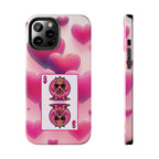 Queen of My Heart Pink Phone Case – Doxie Edition by Sweet Roo Bou™