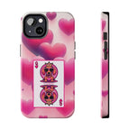 Queen of My Heart Pink Phone Case – Doxie Edition by Sweet Roo Bou™