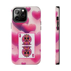 Queen of My Heart Pink Phone Case – Doxie Edition by Sweet Roo Bou™