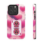 Queen of My Heart Pink Phone Case – Doxie Edition by Sweet Roo Bou™