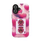Queen of My Heart Pink Phone Case – Doxie Edition by Sweet Roo Bou™