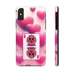 Queen of My Heart Pink Phone Case – Doxie Edition by Sweet Roo Bou™