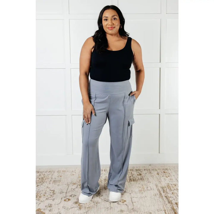 Race to Relax Cargo Pants in Grey - Bottoms