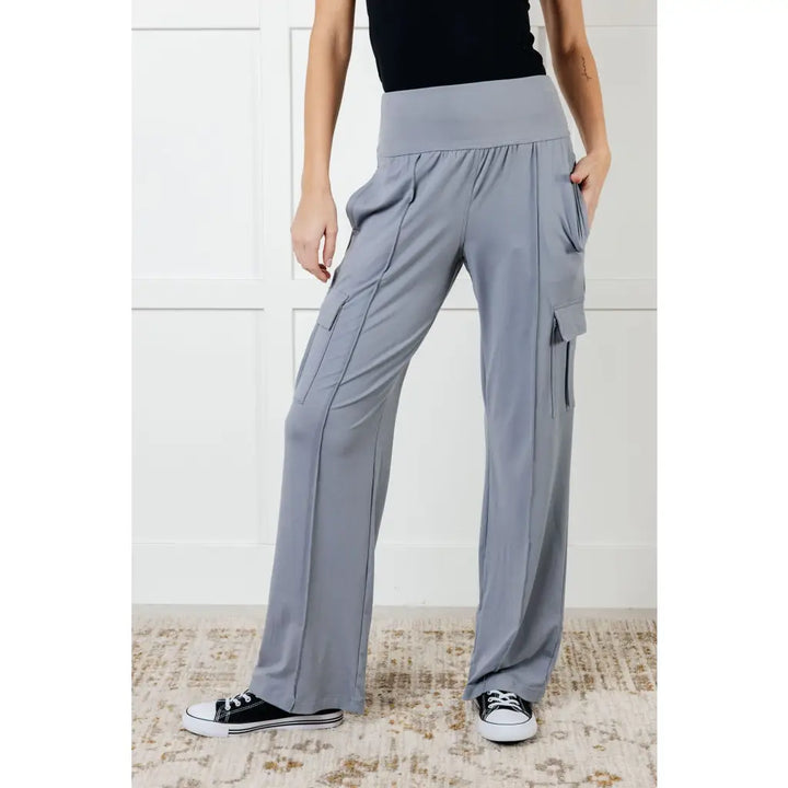 Race to Relax Cargo Pants in Grey - Bottoms