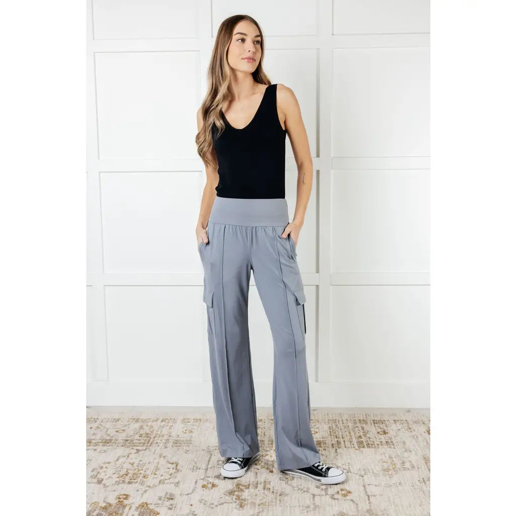 Enjoy the comfort and style of our Race to Relax Cargo Pants made from a stretchy microfiber nylon for soft feel. Plus