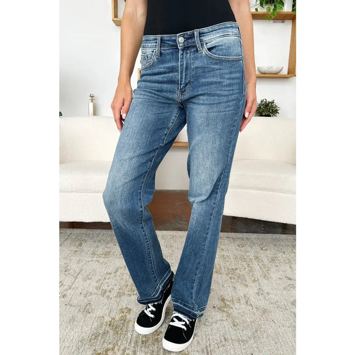 Released Hem Mid Rise Judy Blue Jeans