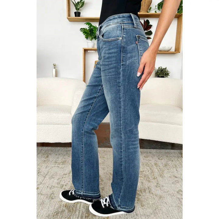 Released Hem Mid Rise Judy Blue Jeans