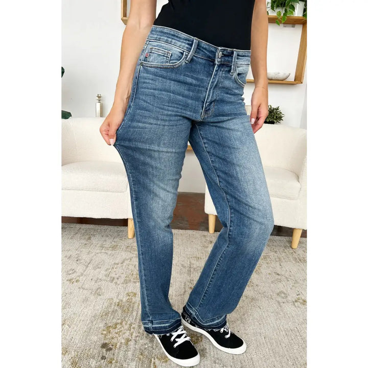 Released Hem Mid Rise Judy Blue Jeans