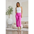 Our RFM Dylan Tummy Control Cropped Jeans high-waisted jeans give you tummy control to help rock your perfect shape!