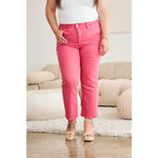 Our RFM Dylan Tummy Control Cropped Jeans high-waisted jeans give you tummy control to help rock your perfect shape!