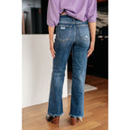 Your best outfits start with our Rose High Rise 90’s Straight Judy Blue Jeans! Featuring a gorgeous dark wash high rise