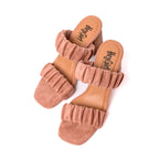 Our Scrunchy Strap Heels in Blush by Corkys are perfect for just about any occasion! Made with soft suede-like material