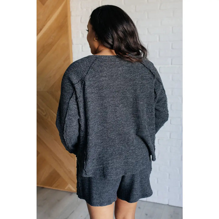 Set Process Waffle Knit in Dark Charcoal - Sets