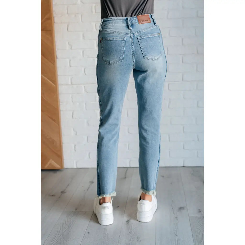 Get ready to elevate your denim game with our Side Panel High Rise Slim Judy Blue Jeans. Easily style for just about