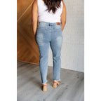 Get ready to elevate your denim game with our Side Panel High Rise Slim Judy Blue Jeans. Easily style for just about