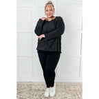Take on the day in style and comfort with our Simply Soft Sweater Black. Made from luxurious stretchy brushed hacci