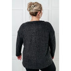 Take on the day in style and comfort with our Simply Soft Sweater Black. Made from luxurious stretchy brushed hacci