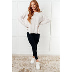 Take on the day in style and comfort with our Simply Soft Sweater Sand Beige. Made from luxurious stretchy brushed