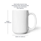 Classic white ceramic mug with Sweet Roo Bou™ design and Boujee Coffee Time© energy. Great gift in 11 or 15 oz.