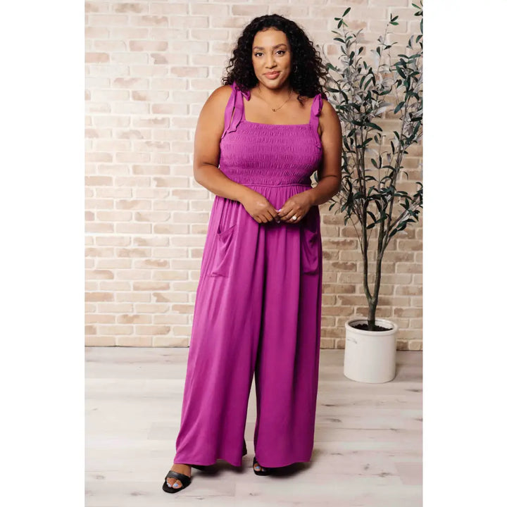 Social Graces Wide Leg Jumpsuit - Jumpsuits & Rompers