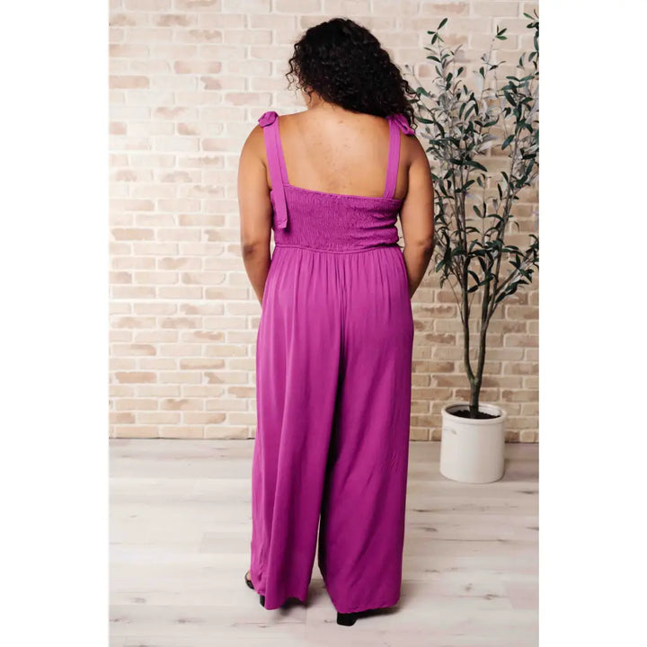 Social Graces Wide Leg Jumpsuit - Jumpsuits & Rompers