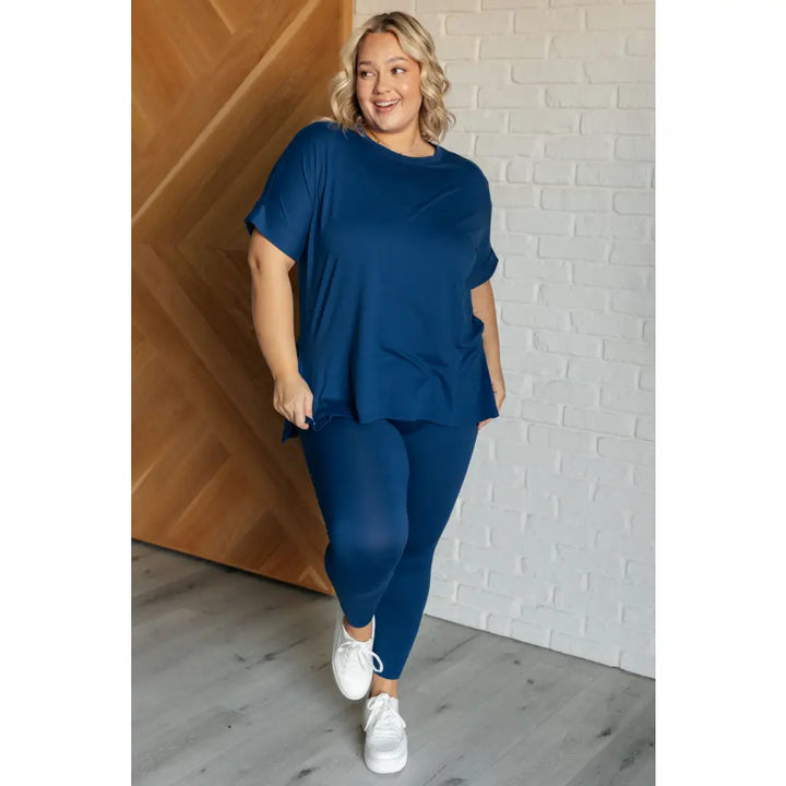 Soft Serve Matching Set in Cobalt Blue - Athleisure